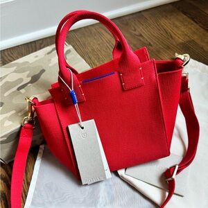 NWT Rothy’s Mini Handbag in Candy Apple Red